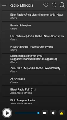 Ethiopia Radio Stations Online android App screenshot 1